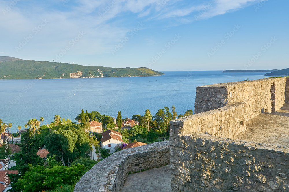 View of the Bay from the fortress in Herzeg Novi
