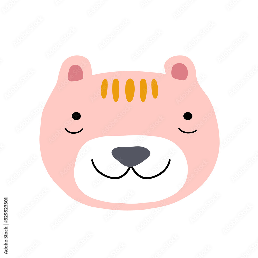 Cute cartoon animal vector illustration. Abstract icon for baby posters, art prints, fashion apparel or stickers. Cute cartoon animal vector illustration. Abstract icon for baby posters, art prints, fashion apparel or stickers.