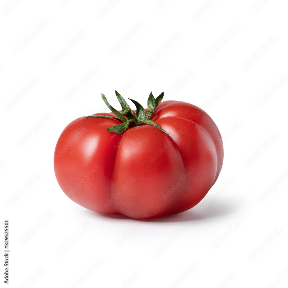 Beefsteak tomato, isolated on white background Beefsteak tomato, isolated on white background