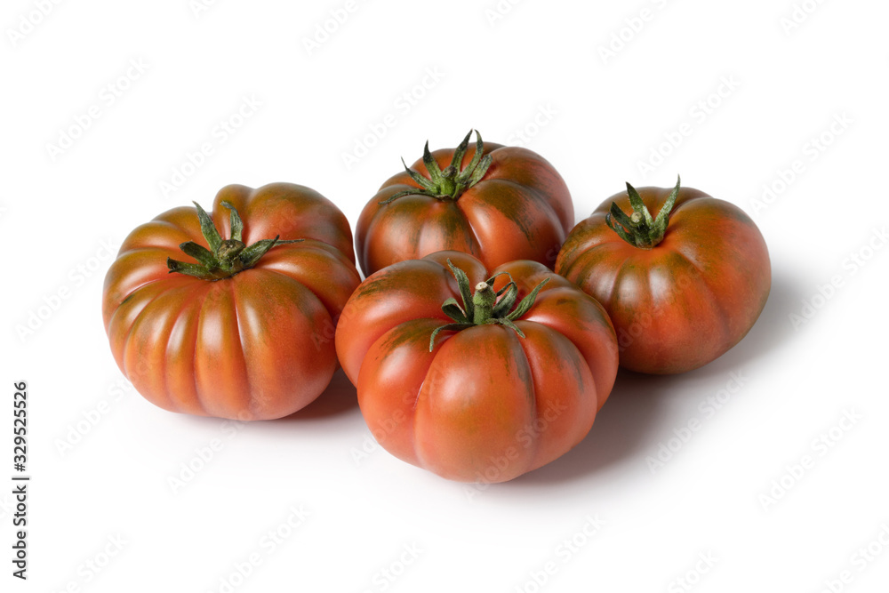 Beefsteak tomato, isolated on white background Beefsteak tomato, isolated on white background