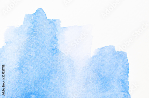 Watercolor stains on white paper ink texture