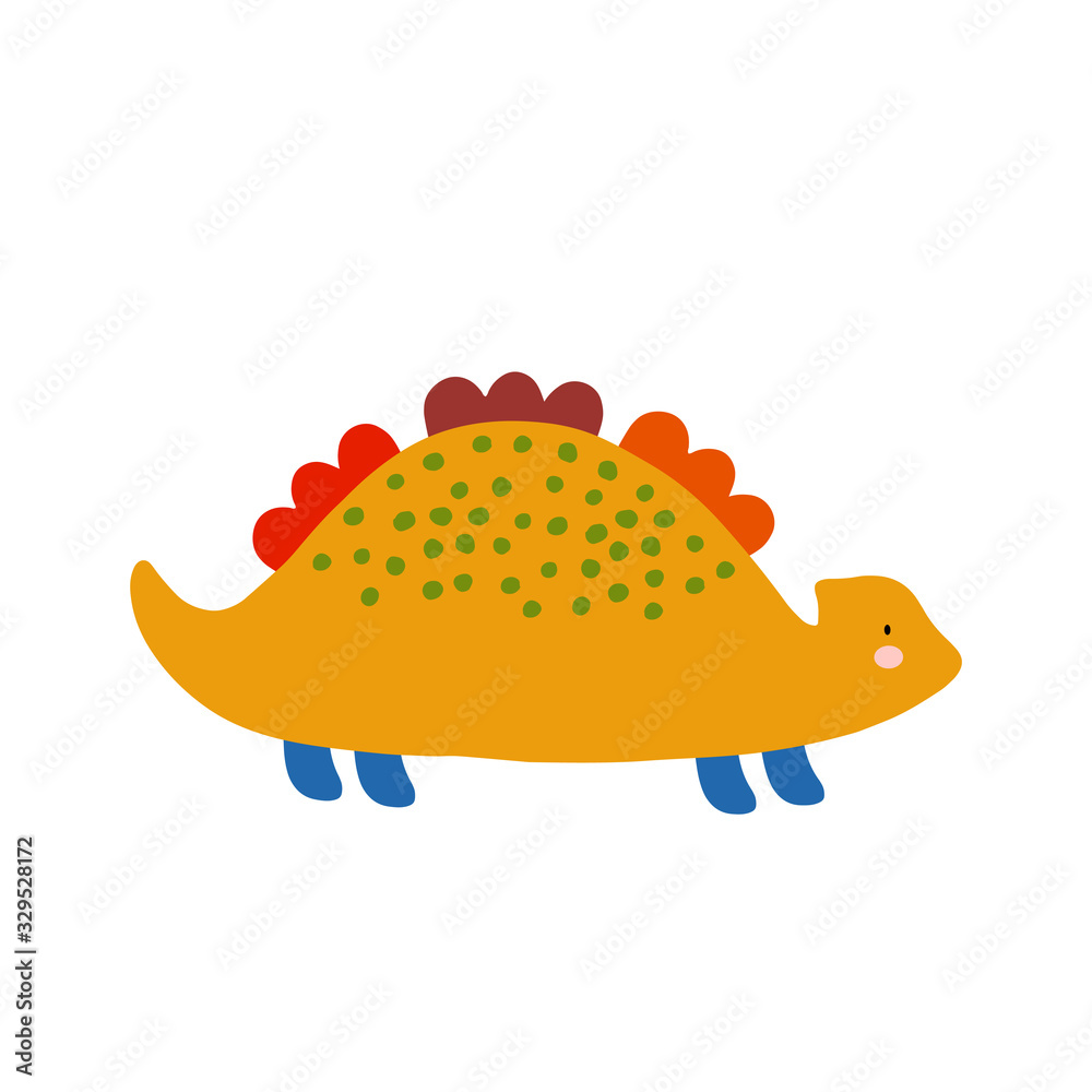 Cute cartoon animal vector illustration. Abstract icon for baby posters, art prints, fashion apparel or stickers.