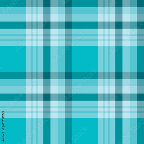 Seamless pattern in great beautiful water blue colors for plaid, fabric, textile, clothes, tablecloth and other things. Vector image.