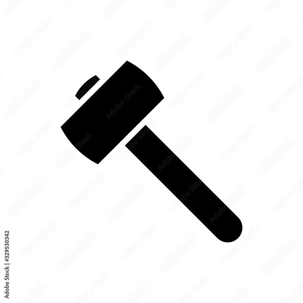 Hammer Vector Icon Glyph Style Illustrations Hammer Vector Icon Glyph Style Illustrations