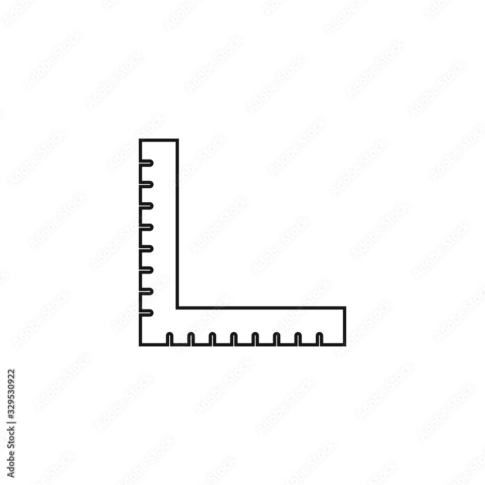 Ruler icon design. vector illustration