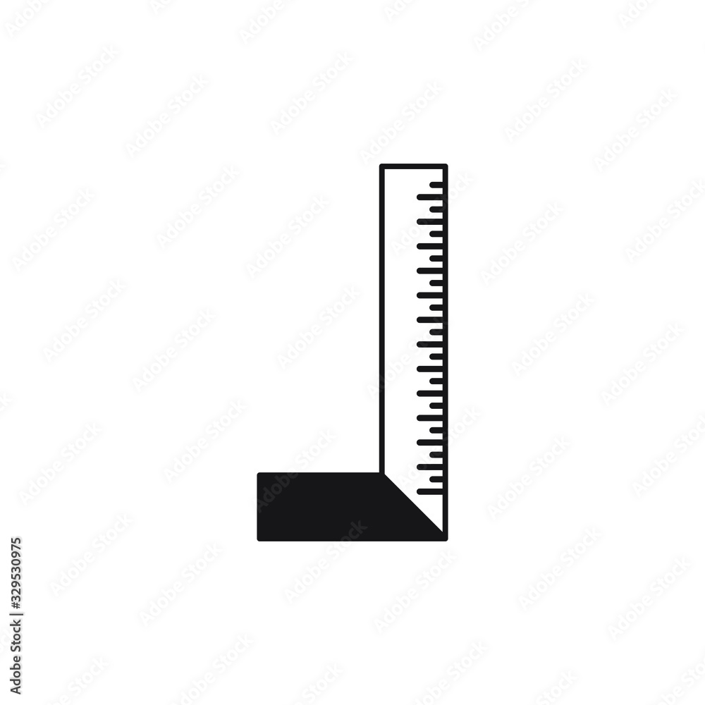 Ruler icon design. vector illustration Ruler icon design. vector illustration