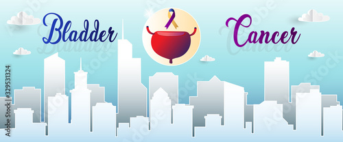 Human Bladder ,Technology with flat style.EPS10