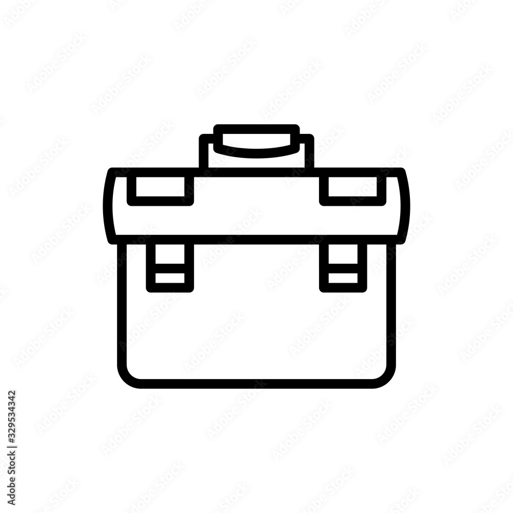 Tool Box Vector Icon Line Style Illustrations Tool Box Vector Icon Line Style Illustrations