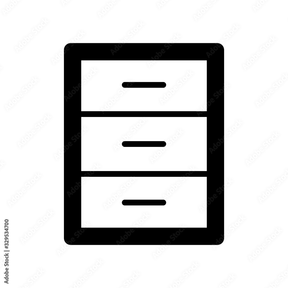 cabinet - furniture icon vector design template cabinet - furniture icon vector design template