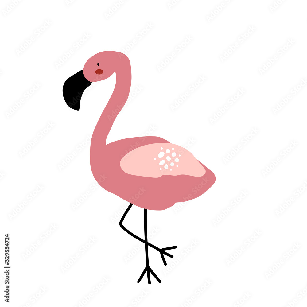 Fototapeta premium Cute cartoon animal vector illustration. Abstract icon for baby posters, art prints, fashion apparel or stickers.