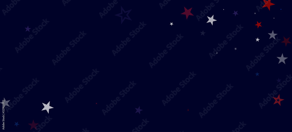 National American Stars Vector Background. USA President's 11th of November Memorial Veteran's Labor 4th of July Independence Day 