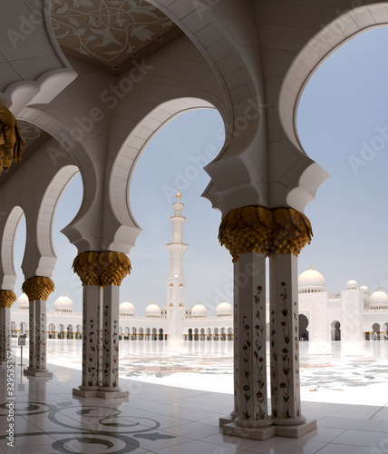 Sheikh Zayed Grand Mosque. Abu-Dhabi, UAE. May 2019