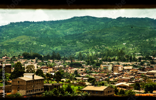 View of Dschang in the Western region of Cameroon photo