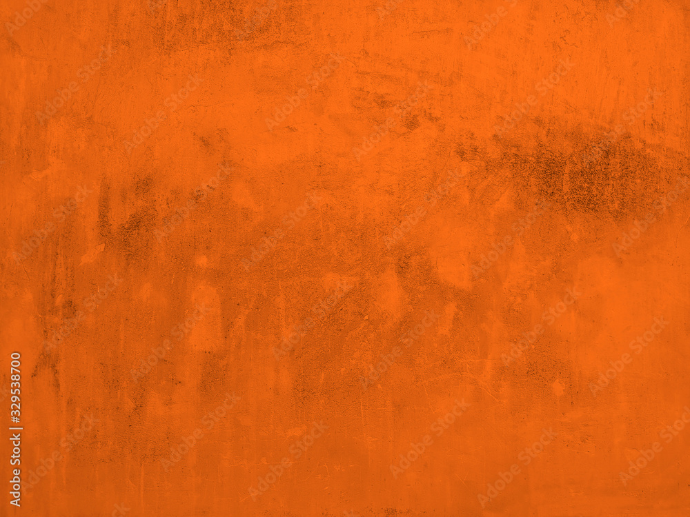 Colorful in concrete or cement grungy background wall orange.