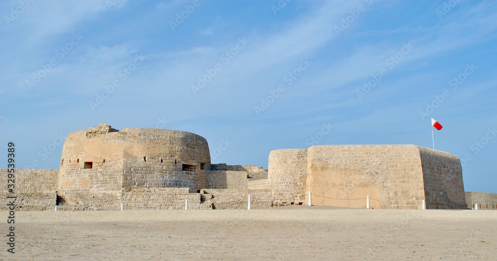 Bahrain National Fort view at Sunny day