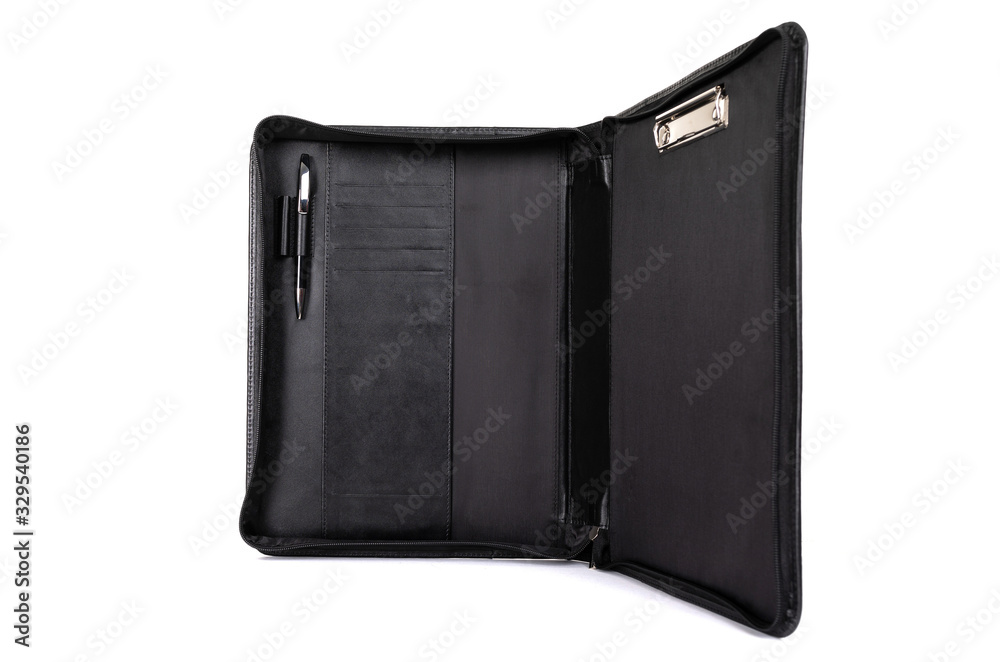 black folder for documents on a white background black folder for documents on a white background