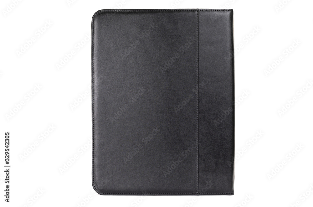 office leather folder for securities on a white background office leather folder for securities on a white background