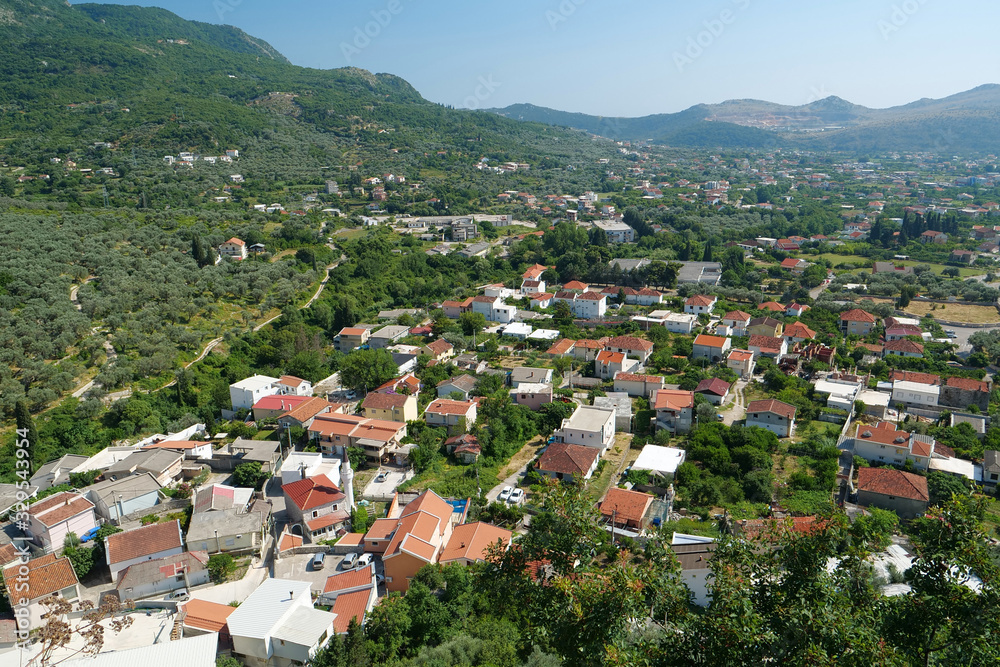 View on Bar city, Montenegro