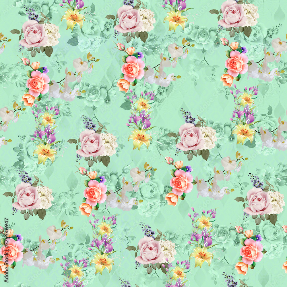 digital print flower pattern designs