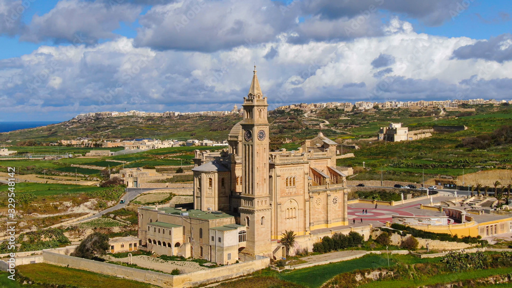 The Island of Gozo - Malta from above - aerial photography