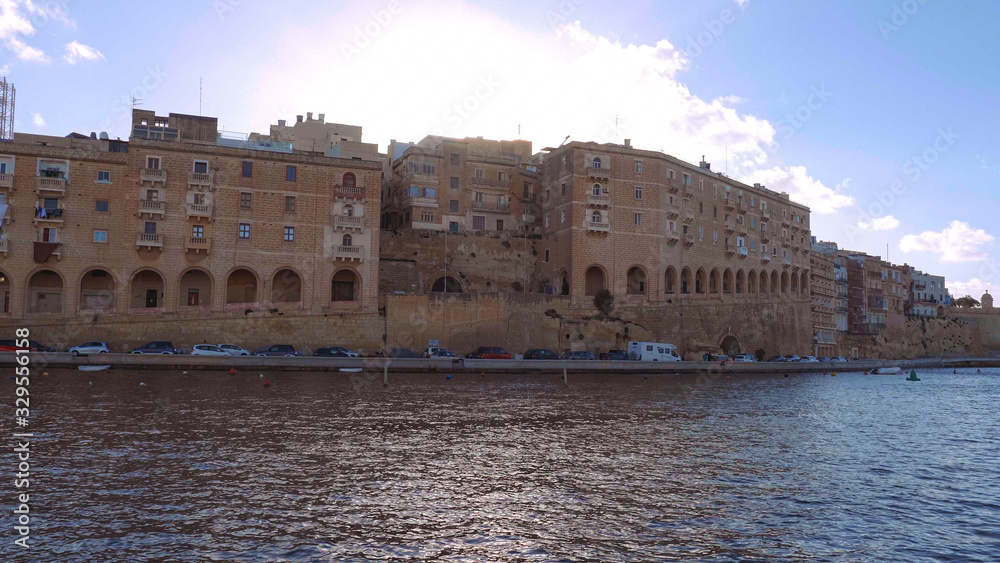 Boat trip along the waterfront of Valletta - travel photography