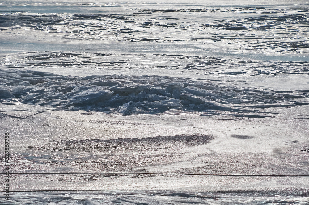 Gulf of Finland in spring, ice is melting Gulf of Finland in spring, ice is melting