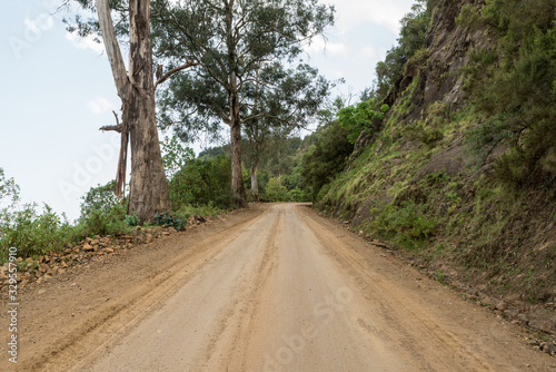 Road in Simien Mountains, Ethiopia photo