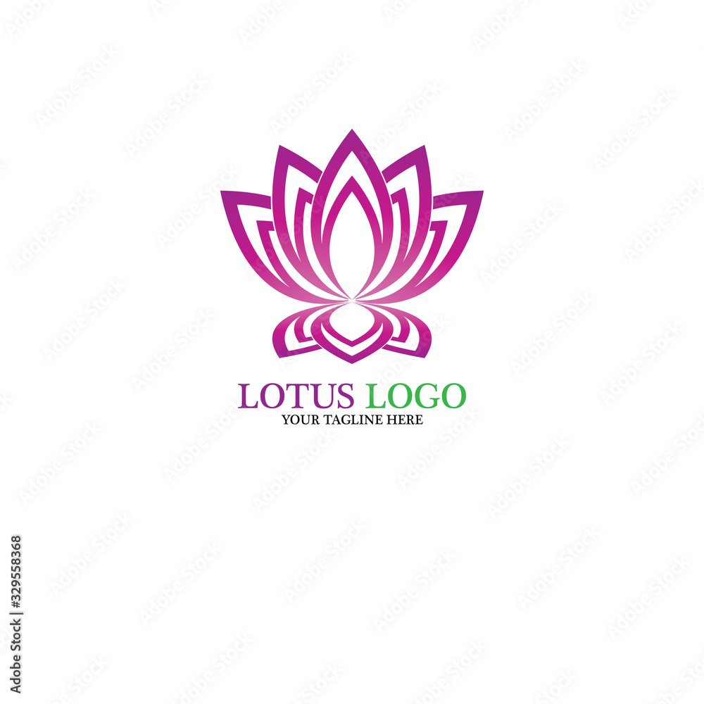 Beauty Vector lotus icon
