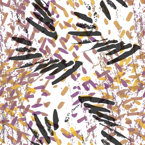Blots Seamless Pattern. Fashion Concept. Distress 