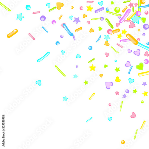 Sprinkles grainy. Cupcake dessert bakery confetti