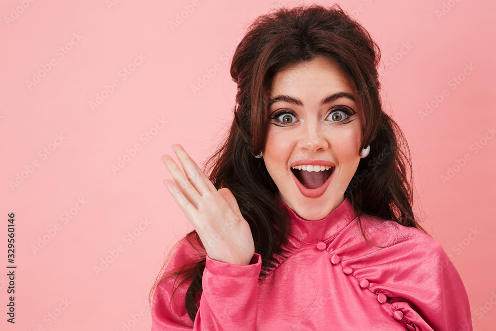 Portrait of a beautiful young brunette woman