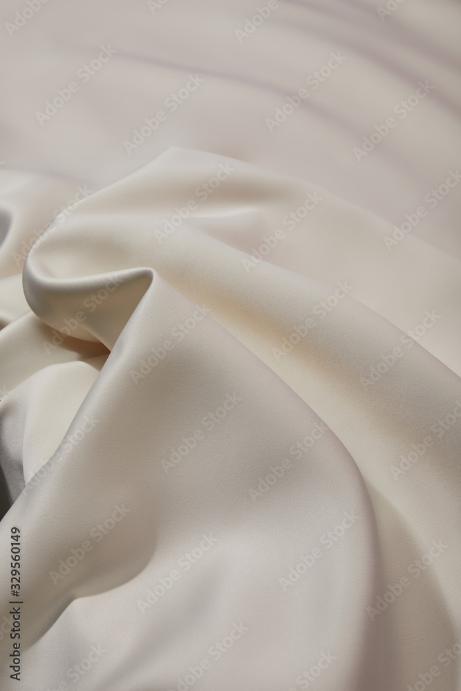close up view of white soft and crumpled silk cloth close up view of white soft and crumpled silk cloth