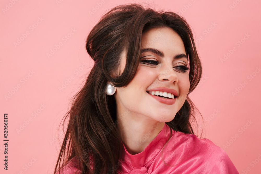 Portrait of a beautiful young brunette woman