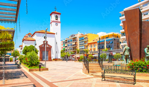 Fuengirola old town and square Plaza de la Constitucion photo