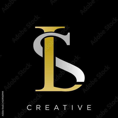 ls logo design vector icon  photo