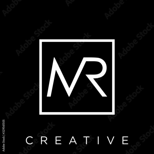 mr logo design vector