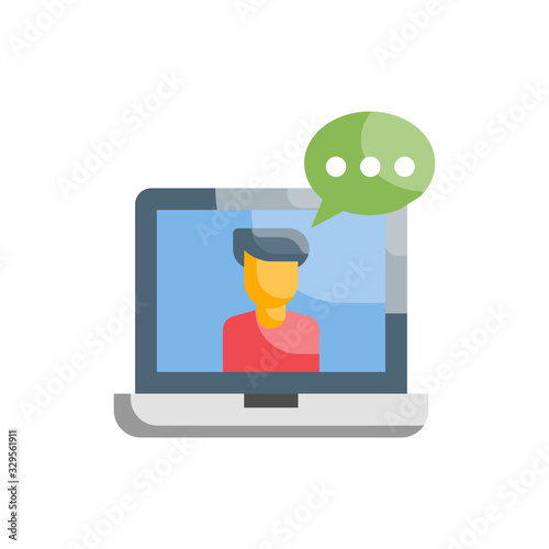 Consultation Flat Icon vector illustration