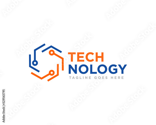 Technology Logo Icon Design Vector