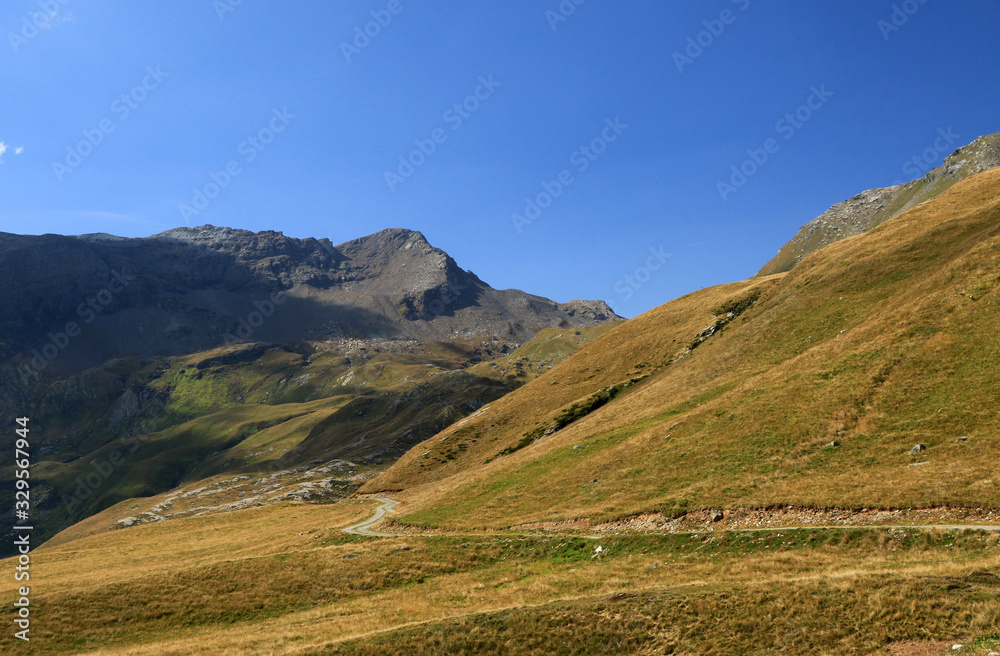 Landscape of Italian Alps in Madesimo region, Lombardy, Italy