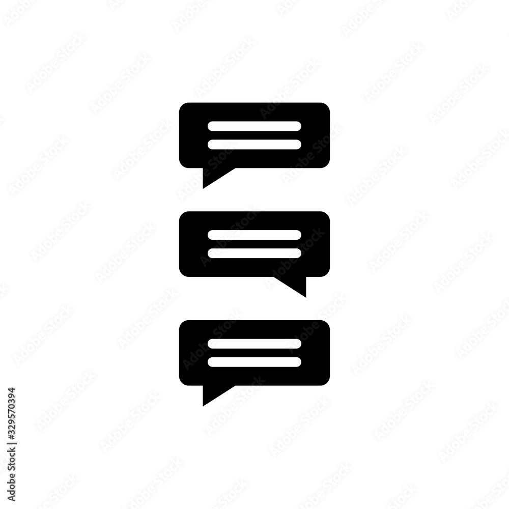 Social Media Chat Glyph Icon vector illustration Social Media Chat Glyph Icon vector illustration