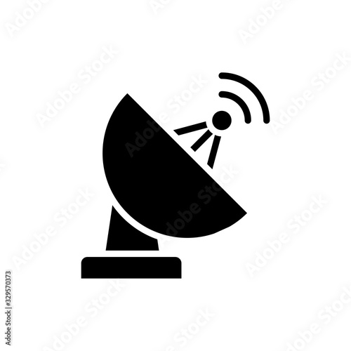 Antenna Glyph Icon vector illustration