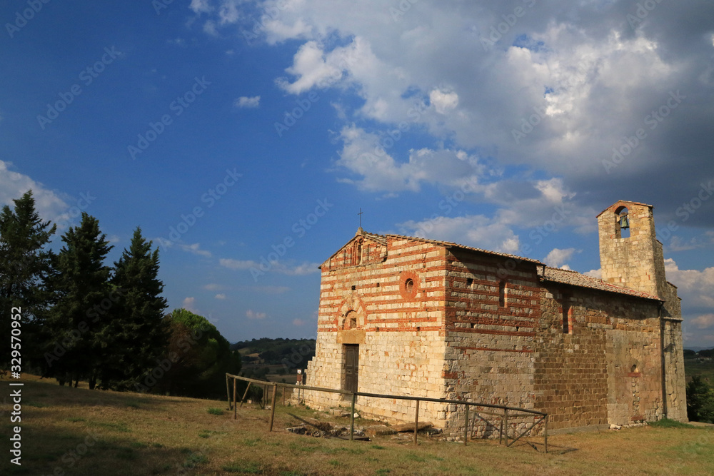 Pieve dei Santi Ippolito e Cassiano, Coneo, Val d' Elsa, Tuscany, Italy Pieve dei Santi Ippolito e Cassiano, Coneo, Val d' Elsa, Tuscany, Italy