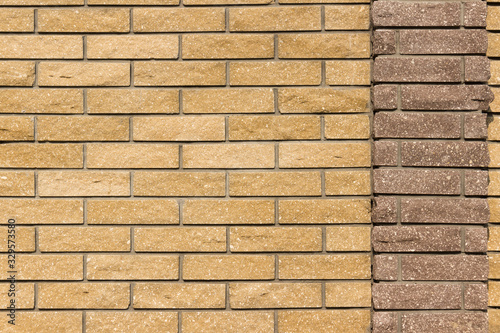 Brick wall background. Old vintage brick texture