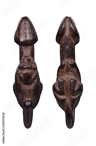 Wallpaper Mural Amulets, amulets, sacred amulets of Thailand, behind the white backdrop Torontodigital.ca