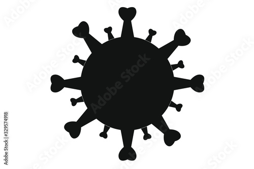 Coronavirus Covid 19 Vektor Silhouette