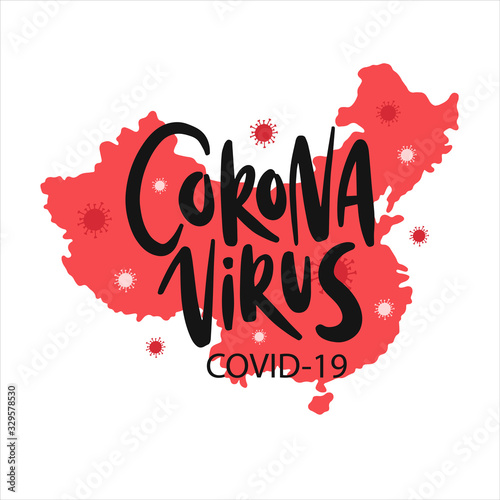 Corona Virus covid-19 hand drawn vector illustration. Epidemic disease banner.