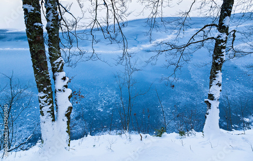 Winter at Fusine Lakes, Tarvisio, Julian Alps, Italy photo