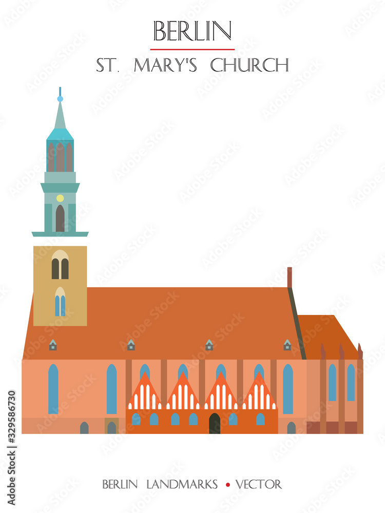Colorful St Mary Church