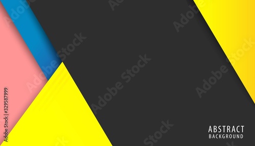 Abstract background modern graphic. Abstract background with stripes. Vector abstract background texture design, bright poster, banner yellow, black, pink and blue color background Vector illustration