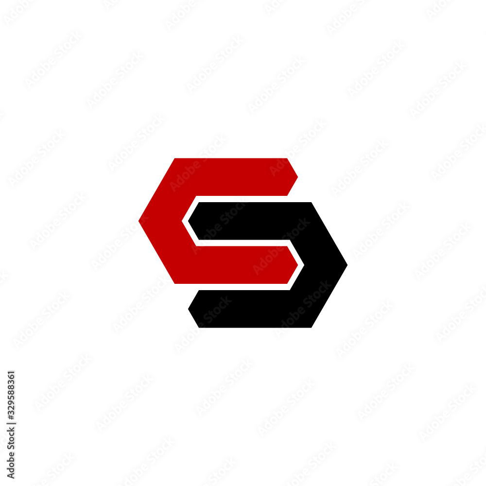 Letter CS logo design vector Letter CS logo design vector